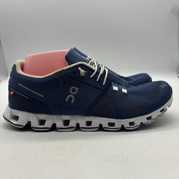 On Cloud 5 Blue Running Shoes Sneakers Women’s Size 10 Fitness Gym Walking - Picture 2 of 13